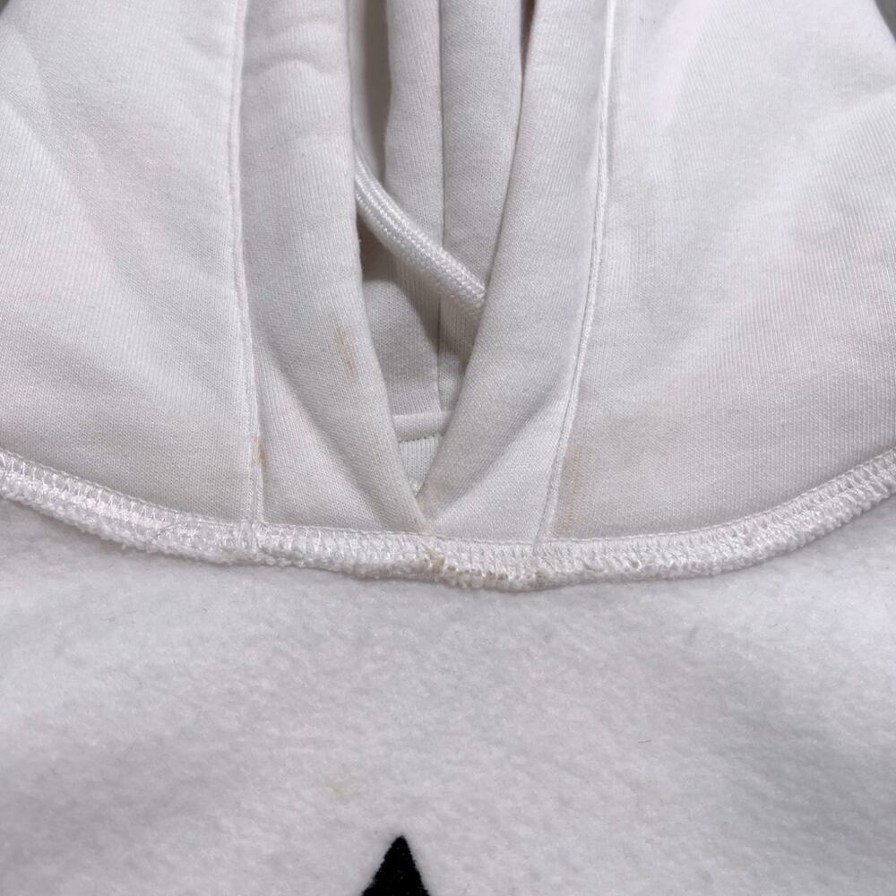 Sandro Womens Beaded Application Indie Love Hoodie Size EU 1 / US 2-4 in White - Picture 10 of 10